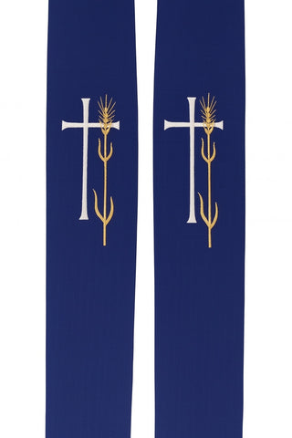 WHEAT & CROSS STOLE - 130-131-STOLE