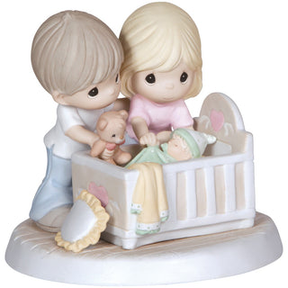 We're Glad You Came Into Our Lives Bisque Porcelain Figurine - 132002