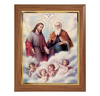 The Trinity Print - 10 x 12" Walnut Frame with Gold Inside Lip - 133-133
