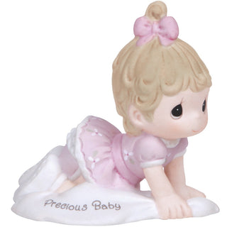 Growing In Grace, Precious Baby Brunette Girl Figurine - 133040