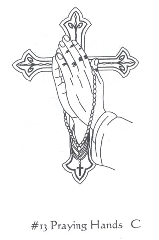 Scale Paten - 6"D - Design: 13/PRAYING - ZEPPO-13/PRAYING
