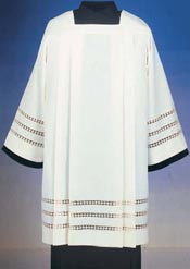 14-945-Greco Surplice with Woven Borders