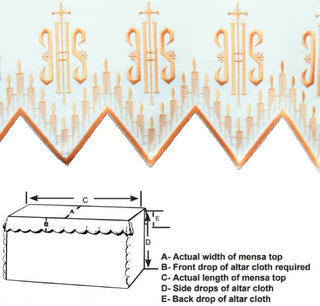 IHS ALTAR CLOTH - 1408-AC