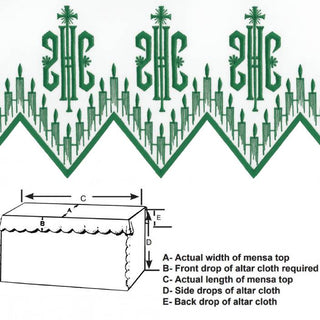 IHS ALTAR CLOTH - 1408-AC
