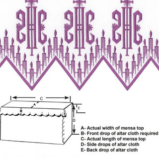 IHS ALTAR CLOTH - 1408-AC