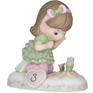 Growing In Grace, Age Brunette Girl Figurine - 142012B