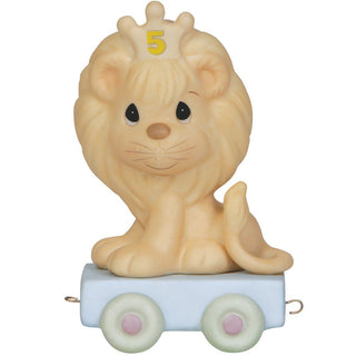 This Day Is Something To Roar Aboutâ€, Age 5, Bisque Porcelain Figurine - 142025