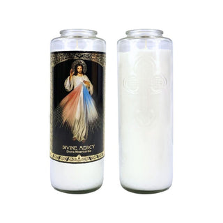 6 Day Divine Mercy Glass Candl