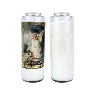 6 Day Guardian Angel Glass Candle - 1465REM-MXGA