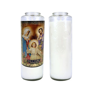 6 Day Holy Family Glass Candle