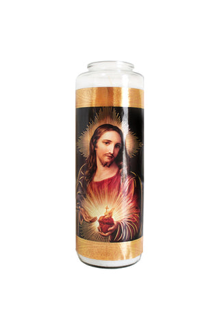 6 Day Sacred Heart Glass Praye