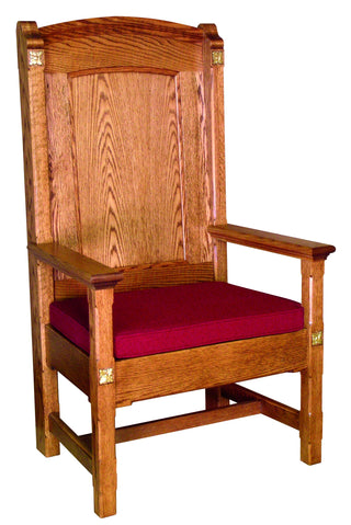 Celebrant Chair Reversible Cushion and Wood Back - 146