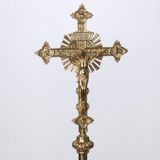 H-5RBC Processional Cross, Brass