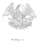 Scale Paten - 6"D - Design: 14/PELICAN - ZEPPO-14/PELICAN