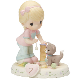 Growing In Grace, Age 7, Blonde Girl Figurine - 154034