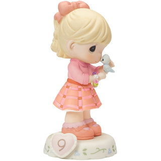 Growing In Grace, Age 9, Blonde Girl Figurine - 154036