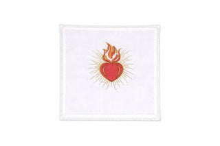 LINEN/COTTON SACRED HEART PALL COVER/INSERT - 155-SACRED-PALL
