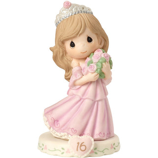 Growing In Grace, Age 16 Brunette Girl Figurine - 162015B