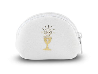 1686-02 Rosary Case - White