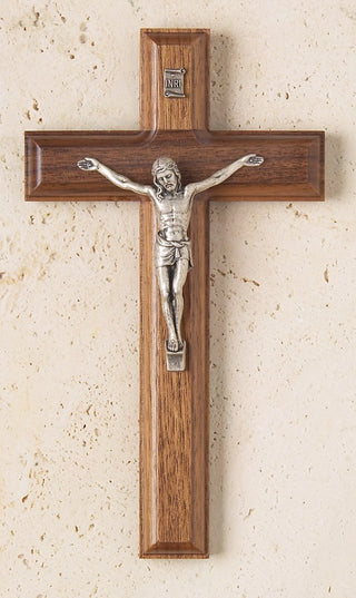 17316 7.5in. Walnut Crucifix with Salerni Corpus