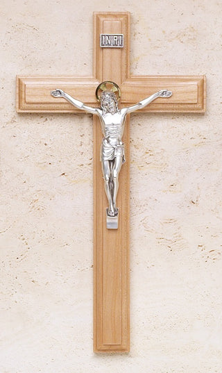 9in. Maple Crucifix with Salerni corpus - 17/436