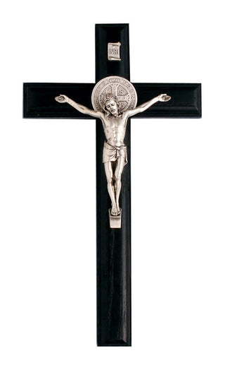 1744B 9in. Black St. Benedict Crucifix