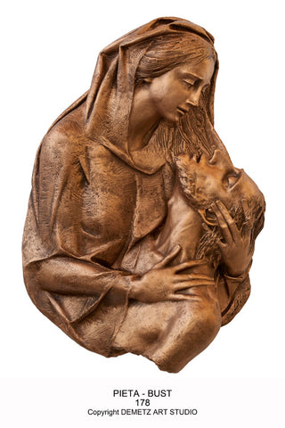 FIBERGLASS PIETA BUST - 178-00