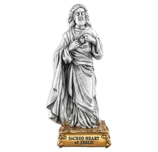 Sacred Heart - 4.5" Pewter Statue - 1799-101