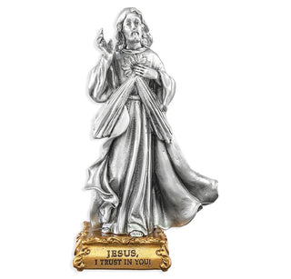 Divine Mercy - 4.5" Pewter Statue - 1799-123