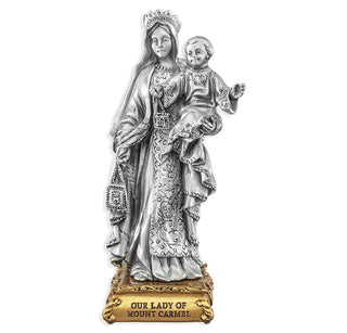 Our Lady of Mt. Carmel - 4.5" Pewter Statue - 1799-207