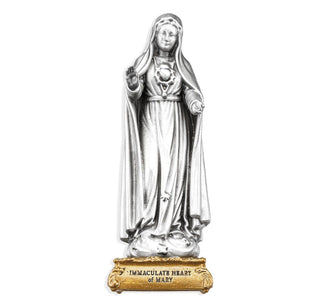 Immaculate Heart of Mary - 4.5" Pewter Statue - 1799-214