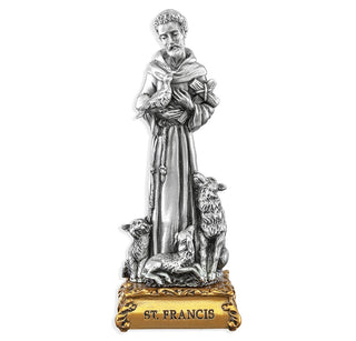 Saint Francis - 4.5" Pewter Statue - 1799-310