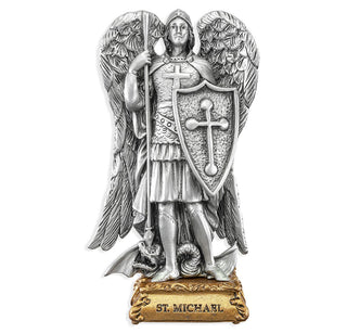 Saint Michael - 4.5" Pewter Statue - 1799-330