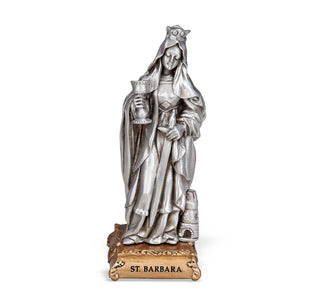 Saint Barbara - 4.5" Pewter Statue - 1799-408