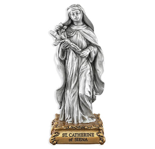 Saint Catherine - 4.5" Pewter Statue - 1799-416