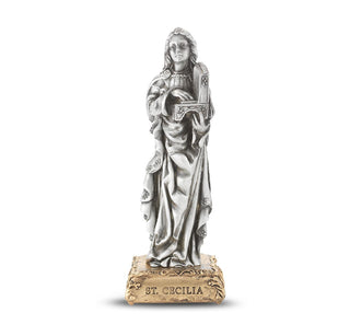 Saint Cecilia - 4.5" Pewter Statue - 1799-420