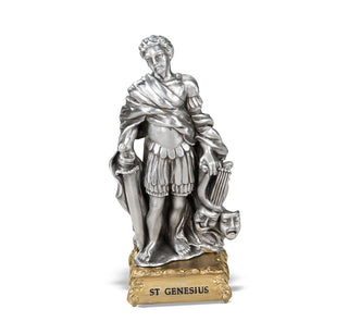 Saint Genesius - 4.5" Pewter Statue - 1799-447