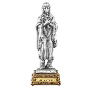 Saint Kateri - 4.5" Pewter Statue - 1799-474