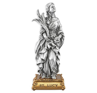 Saint Lucy - 4.5" Pewter Statue - 1799-478