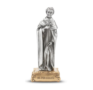 Saint Peregrine - 4.5" Pewter Statue - 1799-514