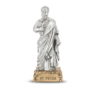 Saint Peter - 4.5" Pewter Statue - 1799-518