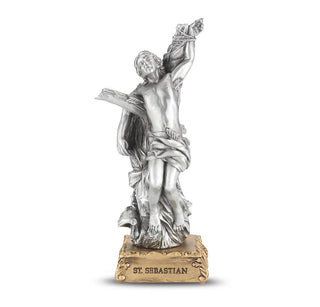 Saint Sebastian - 4.5" Pewter Statue - 1799-540