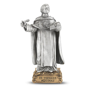 Saint Thomas Aquinas - 4.5" Pewter Statue - 1799-552