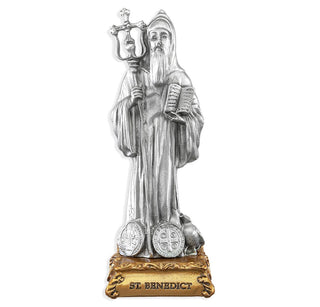 Saint Benedict - 4.5" Pewter Statue - 1799-645