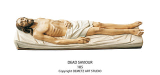 WOOD CARVED " DEAD SAVIOR " ST