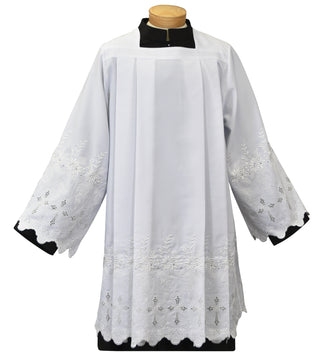 EASY CARE EMBROIDERED POLYESTER SURPLICE - 1899-SURPLICE