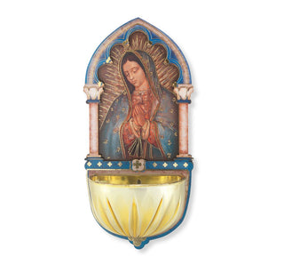 Our Lady of Guadalupe Holy Water Font - 5" - 1928-217