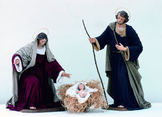 1949 Nativity - Wood Carved