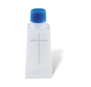 Holy Water Bottle - 1oz - 3-1/4" - Cross Design - 1965