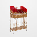 Votive Stand Combination Scroll Design - 28 inches Wide - 19X2016